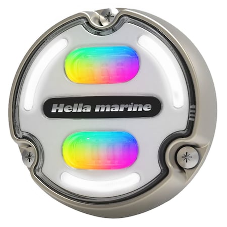 Hella Marine Apelo A2 RGB Underwater Light - 3000 Lumens - Bronze Housing - White Lens w/Edge Light 016148-101